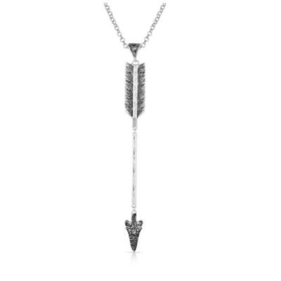 Montana Silversmiths Silver Soaring Eagle Arrow Necklace NC4879