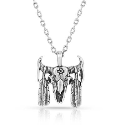 Montana Silversmiths Buffalo Skull Pendant Women's Necklace NC5656