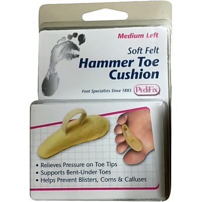 PediFix FELTastic Hammer Toe Cushion (Left, Medium Size) P54ML