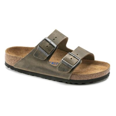 Birkenstock Faded Khaki Arizona Soft Footbed Mens Sandals 1019313