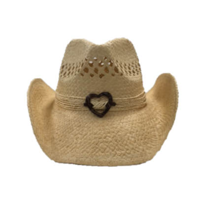 Hat Vision Tan Western Hat with Heart Emblem R50