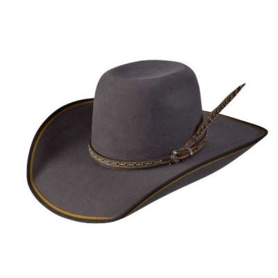 Tuff Hedeman by Resistol Grey Ranger Rider B 3X Wool Cowboy Hat RWRAREB9042