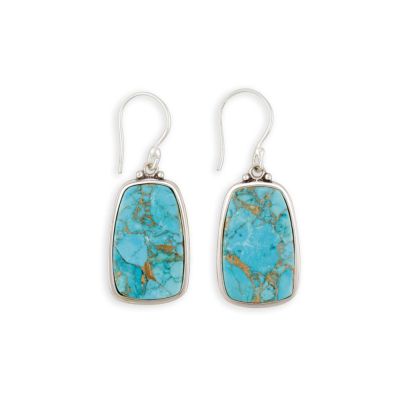 Myra Dangling Stone Turquoise Earring S-6100