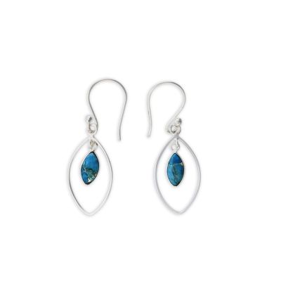 Myra Regal Pearls Stone Drop Earrings S-6104