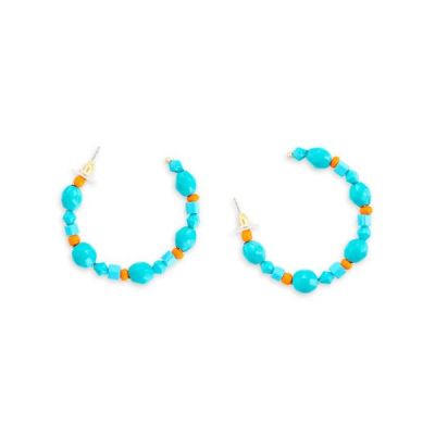 Myra Bag Turquoise color Luna Hoop Earrings S-7596