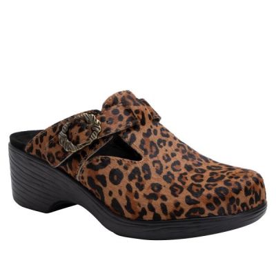 Alegria Animal Print Selina Safari Womens Clog Shoes SEL-7606