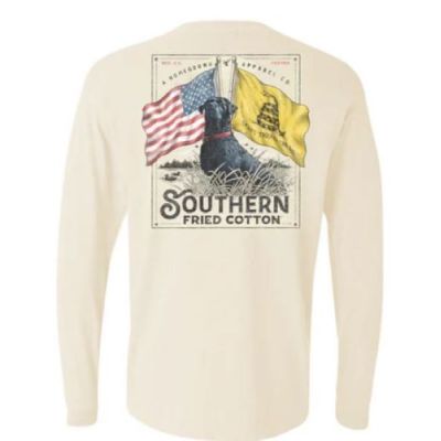 Southern Fried Cotton Ivory This Land I Love Longsleeve Graphic T-Shirt SFM31955
