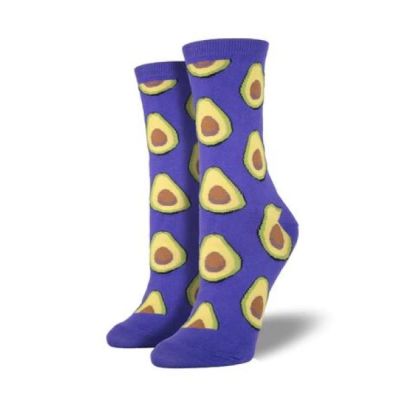 SockSmith Purple Womens Avocado Socks SSW1384