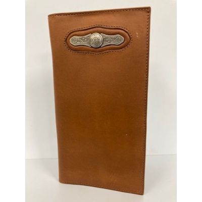 Boomer Leather Brown Rodeo Concho Men's Wallet ST3006R-BRN