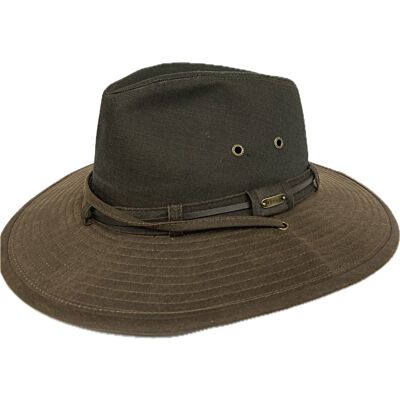 Stetson Brown Fin Cotton Brim Twill Hat STW419