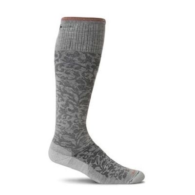 SockWell Oyster Women's Damask Moderate Graduated Compression Socks