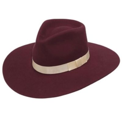 Twister Burgundy Pinch Front Wool Womens Hat T7810009