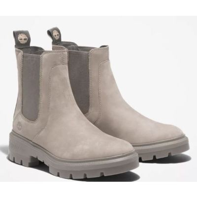 Timberland Light Taupe Nubuck Cortina Valley Women's Chelsea Boots TB0A5V9VK51
