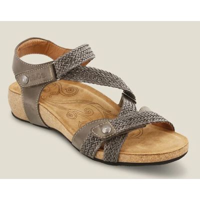 Taos Dark Grey Trulie Womens Comfort Sandals TRU-16406