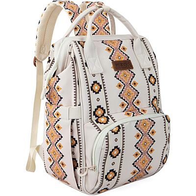 Wrangler Tan Callie Aztec Printed Backpack/Diaper Bag WG2204-9110