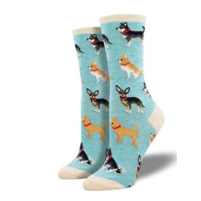 Socksmith Blue Doggy Style Womens Socks WNC2581-BHT