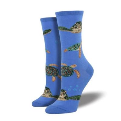 Socksmith Periwinkle Sea Turtles Womens Socks WNC421-PRW