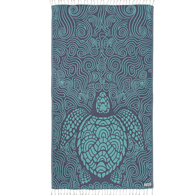 Sand Cloud Mint Swirl Turtle Towel WSFTOW124MNTRG