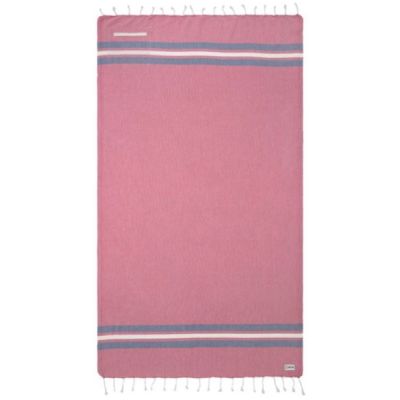 Sand Cloud Dobby Stripe 38 x 65 Beach Towel with Zip Pocket WSU22TOW009REDR