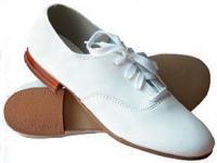 white clogging shoes with buck taps